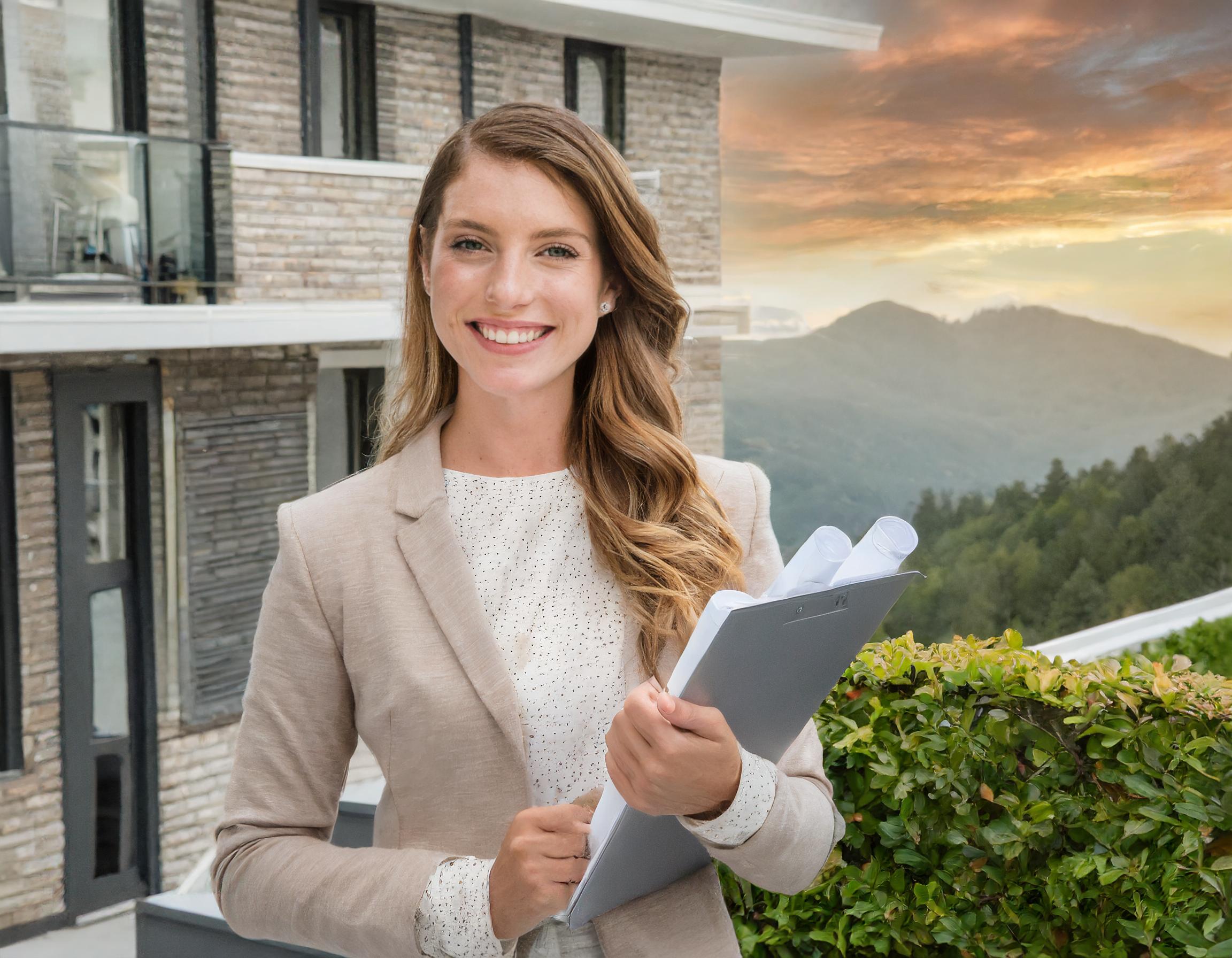 Porträt einer seriösen und erfahrenen Beraterin mit freundlichem Ausdruck